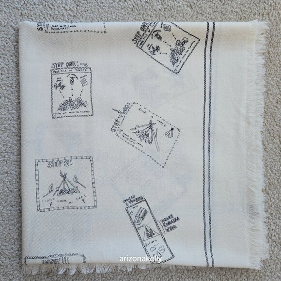Madewell Accessories - Madewell WOOL "How To Start a Campfire" Scarf Camping Outdoors Hiking Woods